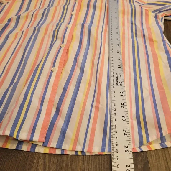 Foxcroft Women's Button-Up Top Size 8 Multicolor Shaped Wrinkle Free Long Sleeve - Picture 7 of 9